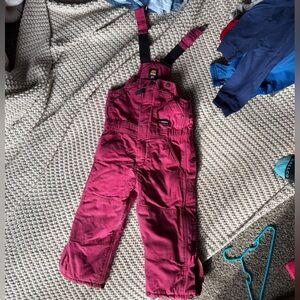 Berne XS Kids Pink Overalls